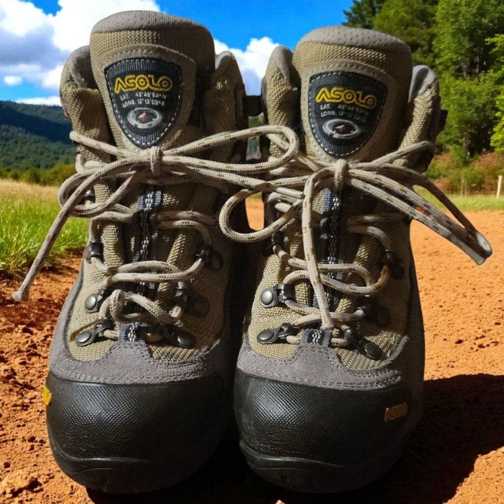 Asolo Fusion 70 GTX Women's Brown Leather Gore-Tex Hiking Boots Size 5 US